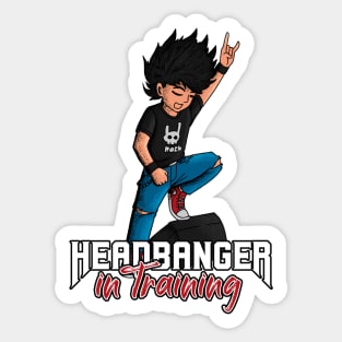 Little rockers - headbanger in training Sticker